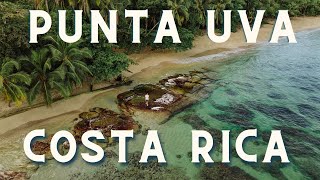 Punta Uva Beach Costa Rica  Drone 4K [upl. by Sixel]