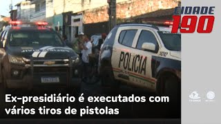 Expresidiário é executados com vários tiros de pistolas semiautomáticas [upl. by Anytsirk97]