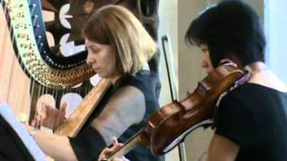 J Pachelbel Canone in re maggiore  violino e arpa [upl. by Acinorev]