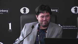 Postgame Press Conference with Hikaru Nakamura and Alireza Firouzja  Round 12  FIDE Candidates [upl. by Brodeur]