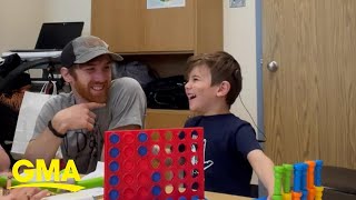 Boy has the best reaction to hearing family for 1st time after cochlear implant  GMA [upl. by Neirod]