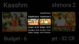 Kaashmora VS Kaashmora 2  Aayirathil Oruvan  Box Office Collection karthi viral ytshorts [upl. by Goeger982]