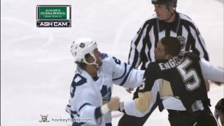 Colton Orr vs Deryk Engelland Oct 13 2010 [upl. by Genvieve]