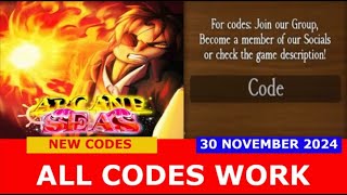 NEW CODES UPDATE Arcane Seas ROBLOX  ALL CODES  NOVEMBER 30 2024 [upl. by Melburn]