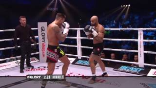 GLORY 29 Copenhagen  Nieky Holzken vs Yoann Kongolo Welterweight Title Fight [upl. by Ecinad]