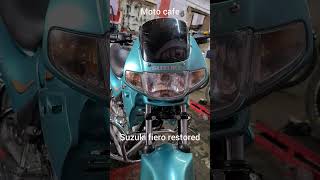 SUZUKI FIERO RESTORED  TWO WHEELER  Moto Cafe  inbuvideos [upl. by Rehtnug485]