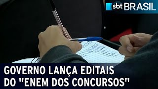 quotEnem dos Concursosquot terá 6640 vagas salário pode chegar a R 23 mil  SBT Brasil 100124 [upl. by Konyn]