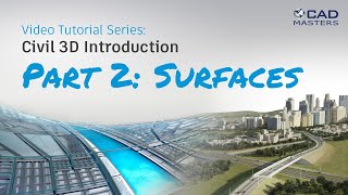 Civil 3D Tutorial 2 Surfaces [upl. by Vallie]