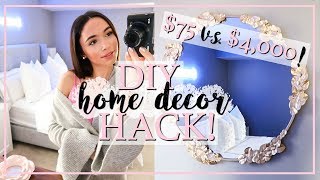 DIY HOME DECOR  4000 MIRROR FOR 75  Alexandra Beuter [upl. by Verdi950]