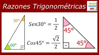 RAZONES TRIGONOMÉTRICAS DE 30° 45° Y 60° DEMOSTRACIÓN [upl. by Scoter]