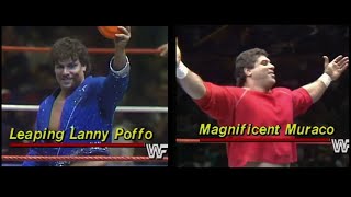 Leaping Lanny Poffo vs Magnificent Muraco WWF 1987 [upl. by Airegin413]