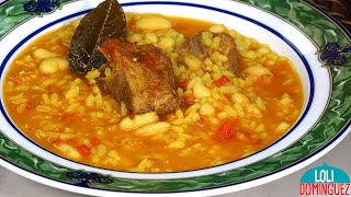 ALUBIAS CON ARROZ Un plato de cuchara fácil rápido y delicioso que rinde mucho por poco dinero [upl. by Nnaeiluj]