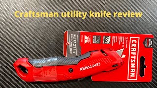 Craftsman utility knife tool review [upl. by Kier654]