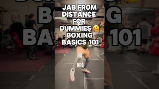 BACK TO BASICS 👉🏾 JAB FROM DISTANCE FOR DUMMIES boxing boxingtechnique boxingcoach jab shorts [upl. by Lune]