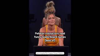 Peloton instructors read funny leaderboard names Best of funny pelotonbike peloton shoutout [upl. by Agnella]