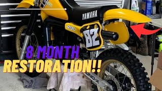 1982 YZ490 Restoration [upl. by Airliah]