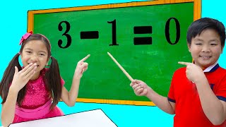 Wendy Alex and Lyndon Learn Math amp Numbers for the School Exam  Fun Kids Videos [upl. by Cherianne]