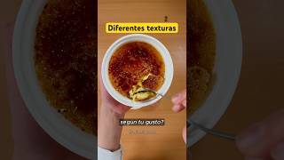 Creme Brulee con diferentes texturas cienciaycocina shorts [upl. by Poirer]