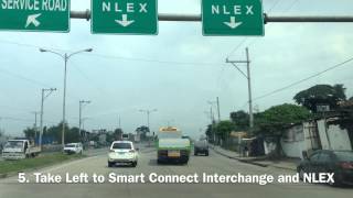 Manila to NLEX Driving Directions via Smart Connect Interchange by HourPhilippinescom [upl. by Elylrac]