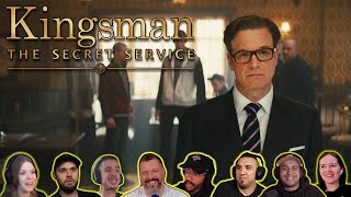 Reactors Reacting to HARRY TEACHING MANNERS  Kingsman The Secret Service 2014 [upl. by Pauletta990]