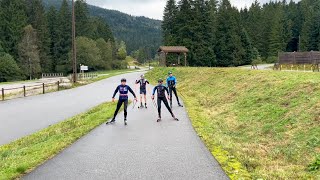 Championnats de France de ski de fond dété skiroues à La Bresse Vosges [upl. by Acinorrev335]