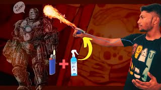 DIY Iron man flame shooter 🔥how to make your own at home [upl. by Nagle133]