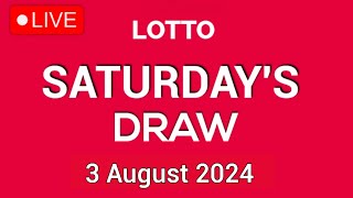 Uk Lotto Draw Live results From Saturday 3 August 2024 [upl. by Kendre]