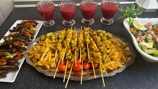 4 recetas de verano fáciles sanas y rápidas menú marroquí sabroso😋 [upl. by Wanyen]