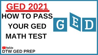 How to Pass GED Math Test  GED 2022 [upl. by Thill]