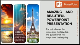 Creative Presentation in PowerPoint Using Morph Transitions  ppt presentation  power point [upl. by Nanaek23]