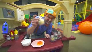 Learning With Blippi At Kinderland Indoor Playground For Kids Educational Videos For Toddlers [upl. by Enirehtac638]