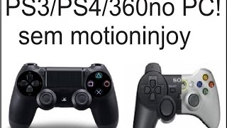 Configurar controle ps3ps4360 com o SCPSERVER 2017 TESTADO sem motioninjoy [upl. by Nnylram67]