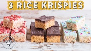 3 RICE KRISPIES TREATS with Chocolate Layers for BuzyBeez  HONEYSUCKLE [upl. by Cavan]