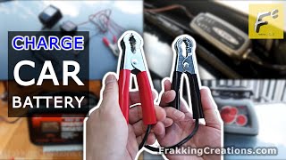 How to Charge a Car Battery  What to use How to connect a car battery charger [upl. by Warfourd254]