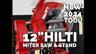 Hilti 12quot Cordless Miter Saw  2024 New tool [upl. by Nnylarej]