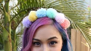 Pom Pom Headband ♥ DIY [upl. by Ulphia]