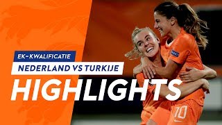 Highlights OranjeLeeuwinnenTurkije 392019 EKkwalificatie [upl. by Yerrot165]