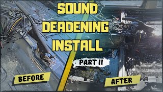 190E K Swap Project Installing sound deadening Part II  Tips and Techniques [upl. by Ayrb]