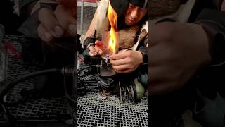 Leather Shoe Making shorts diy leathercraft leather shoes viral shortsfeed diycrafts [upl. by Nigen]