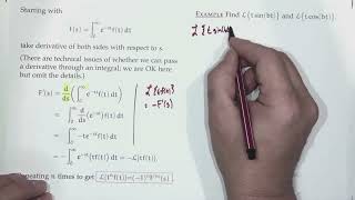 Differential Eqns F2227  Laplace transform rules of derivatives integrals and convolution [upl. by Trudey]