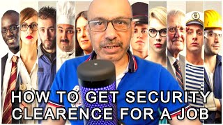 HOW TO GET SECURITY CLEARENCE FOR JOB securityclearence job governmentjobs [upl. by Emorej784]