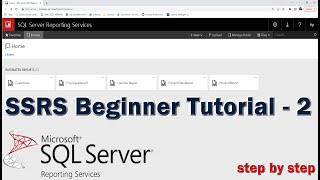 SQL Server Reporting Services SSRS Tutorial for Beginners  2 [upl. by Lillith]