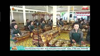 Festival karawitan putri DIY 2023 kontingen Kabupaten Gunungkidul [upl. by Ahsinac]