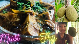 Katahal  jackfruit ki recipe healthy dish vegetarian chicken [upl. by Otte]