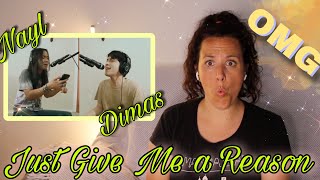 REACTING to Nayl Author ft Dimas Senopati  Just Give Me A Reason Acoustic Cover  THE BEST ❤️ [upl. by Di]