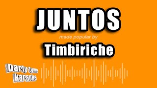 Timbiriche  Juntos Versión Karaoke [upl. by Ahaelam]