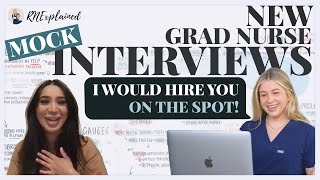 PERFECT New Grad Nurse Mock INTERVIEW A [upl. by Haynes]