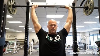 Standing Overhead Press Technique Tips [upl. by Peppy432]