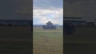 M2 Browning 50 cal firing on M4A1 Sherman tank [upl. by Lugo]