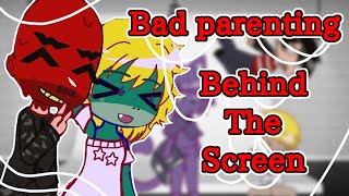 Bad Parenting Behind the screen  ALL FAKE  badparenting gacha [upl. by Lucille335]